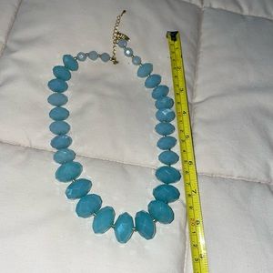 Teal blue necklace